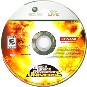 Dance Dance Revolution Universe - Disc (North America) - 869x870