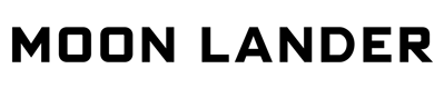 Moon Lander - Clear Logo (North America) - 2400x475