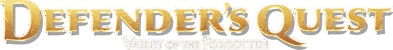 Defender's Quest: Valley of the Forgotten DX Edition - Clear Logo (World) - 1361x173