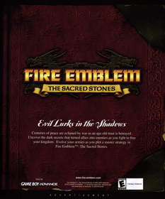 Fire Emblem: The Sacred Stones - Advertisement Flyer - Front (United States) - 1904x2290