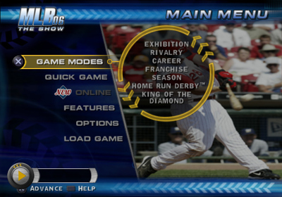 MLB 06: The Show - Screenshot - Game Select (World) - 640x448