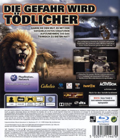 Cabela's Dangerous Hunts 2013 - Box - Back (Germany) - 600x701