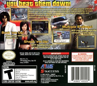 Tokyo Beat Down - Box - Back (North America) - 768x680