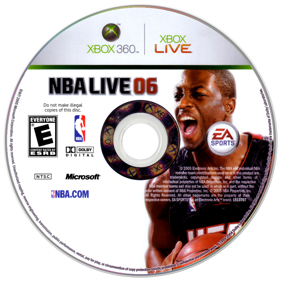 NBA Live 06 - Disc (North America) - 900x900