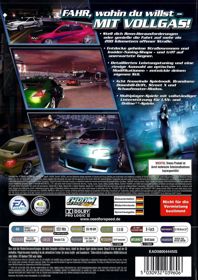 Need for Speed: Underground 2 - Box - Back (Germany) - 1278x1808