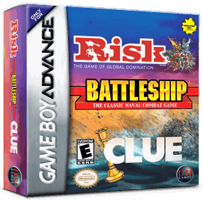 3 Game Pack!: Risk, Battleship, Clue - Box - 3D (North America) - 1016x998
