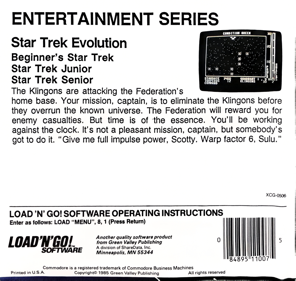Star Trek Evolution - Box - Back (North America) - 2228x2113