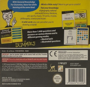 La Culture Générale pour les Nuls - Box - Back (Europe) - 815x792