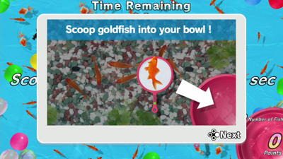 Catch 'Em! Goldfish Scooping - Screenshot - Gameplay (World) - 1280x720