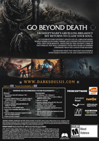 Dark Souls II: Scholar of the First Sin - Box - Back (World) - 1063x1500