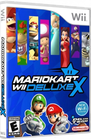Mario Kart Wii Deluxe X - Box - 3D (North America) - 675x1024