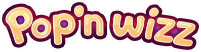 Pop'n Wizz - Clear Logo (World) - 1800x472