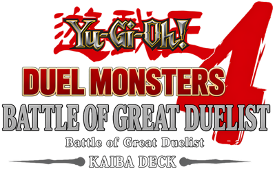 Yu-Gi-Oh! Duel Monsters 4: Battle of Great Duelist: Kaiba Deck - Clear Logo (World) - 1500x925