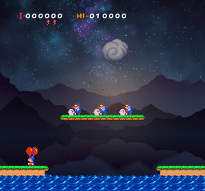 Balloon Fight HD - Screenshot - Gameplay (World) - 512x480