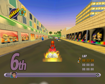 Action Girlz Racing - Screenshot - Gameplay (Europe) - 640x512
