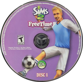 The Sims 2: FreeTime - Disc (North America) - 1520x1506