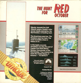 The Hunt for Red October - Box - Back (United Kingdom) - 769x788