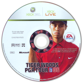 Tiger Woods PGA Tour 06 - Disc (Europe) - 900x900