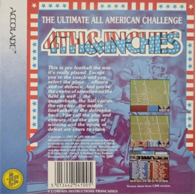 4th & Inches - Box - Back (Europe) - 894x888