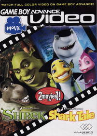 Game Boy Advance Video: Shrek + Shark Tale - Box - Front (United States) - 640x892