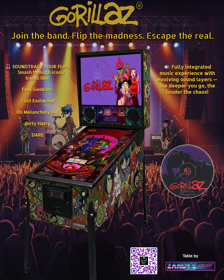 Gorillaz - Advertisement Flyer - Front (World) - 2400x3000