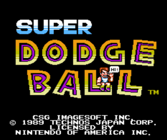 Super Dodge Ball - Screenshot - Game Title (North America) - 1120x939