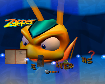 Zapper: One Wicked Cricket! - Screenshot - Game Select (World) - 640x512