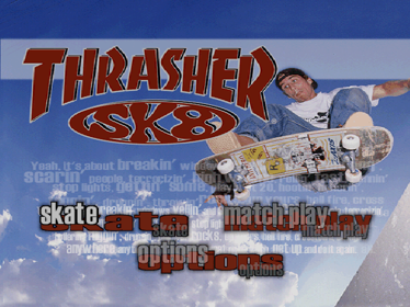 Thrasher Presents: Skate and Destroy - Screenshot - Game Title (Japan) - 640x480
