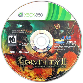 Divinity II: The Dragon Knight Saga - Disc (North America) - 831x831