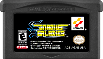 Gradius Galaxies - Cart - Front (North America) - 1000x574