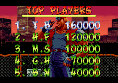 Garou Densetsu 3: Road to the Final Victory - Screenshot - High Scores (Japan) - 640x448