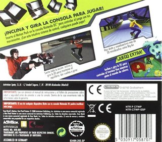 Tony Hawk's Motion - Box - Back (Spain) - 500x437