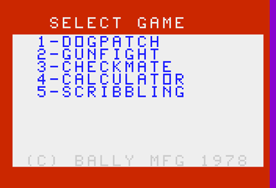 Dog Patch - Screenshot - Game Select (North America) - 352x240