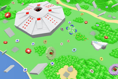 Xevious 3D/G+ - Fanart - Background (World) - 900x600