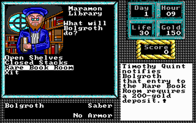The Keys to Maramon - Screenshot - Gameplay (North America) - 320x200