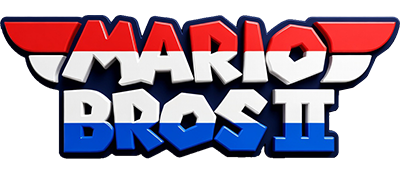 Mario Bros II - Clear Logo (World) - 400x175