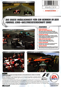 F1 2002  - Box - Back (Europe) - 563x800
