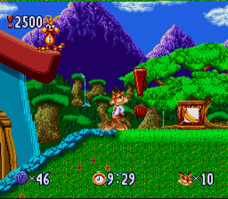 Bubsy in: Claws Encounters of the Furred Kind - Screenshot - Gameplay (World) - 256x224
