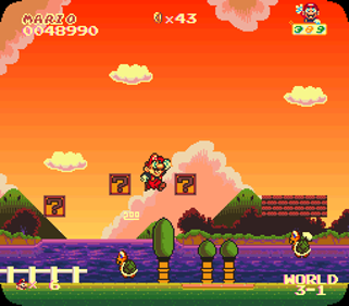 PASTA LA VISTA SUPER MARIO BROS. - Screenshot - Gameplay (World) - 256x224