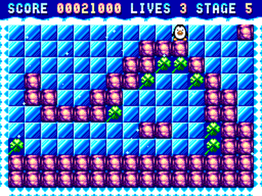 Lucky Penguin - Screenshot - Gameplay (World) - 256x192