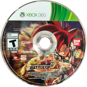 Dragon Ball Z: Battle of Z - Disc (North America) - 1509x1501