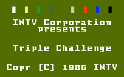 Triple Challenge - Screenshot - Game Title (North America) - 320x200