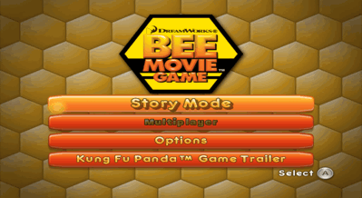 Bee Movie Game - Screenshot - Game Select (World) - 2501x1368