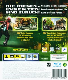 Earth Defense Force Insect Armageddon - Box - Back (Germany) - 994x1159