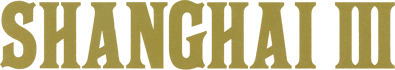Shanghai III - Clear Logo (Japan) - 1559x276