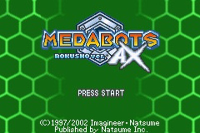 Medabots AX: Rokusho Ver. - Screenshot - Game Title (World) - 240x160