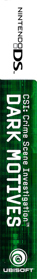 CSI: Dark Motives - Box - Spine (North America) - 85x640