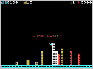 Cross Bomber - Screenshot - Game Over (World) - 256x192