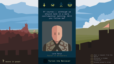 Reigns: Game of Thrones - Screenshot - Gameplay (World) - 1280x720