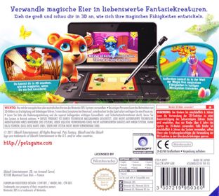 Petz Fantasy 3D - Box - Back (Germany) - 890x800